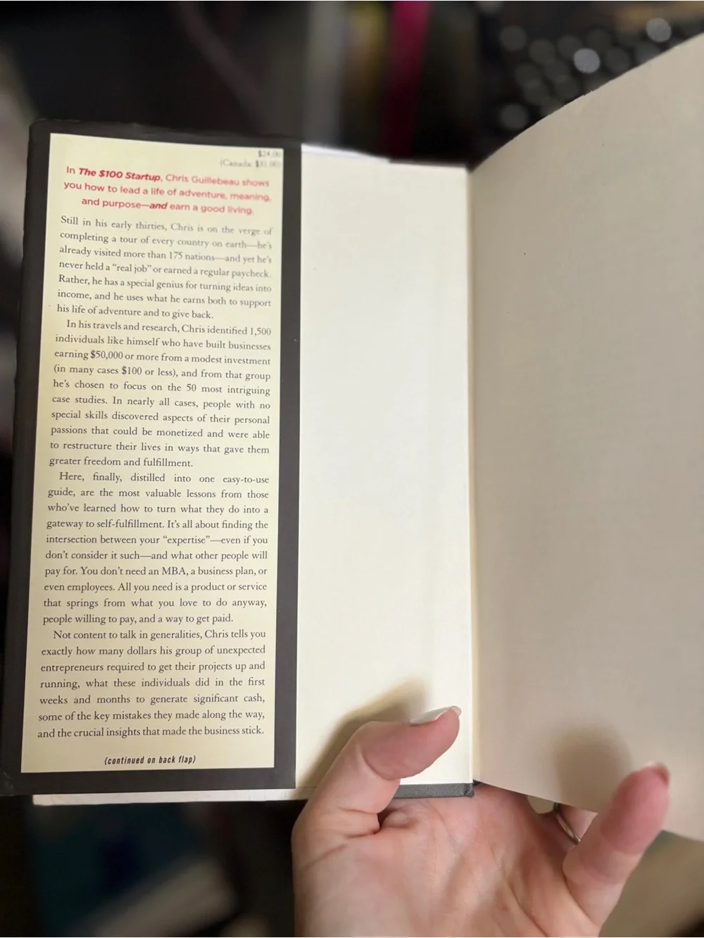 Guillebeau - “The $100 Startup” book